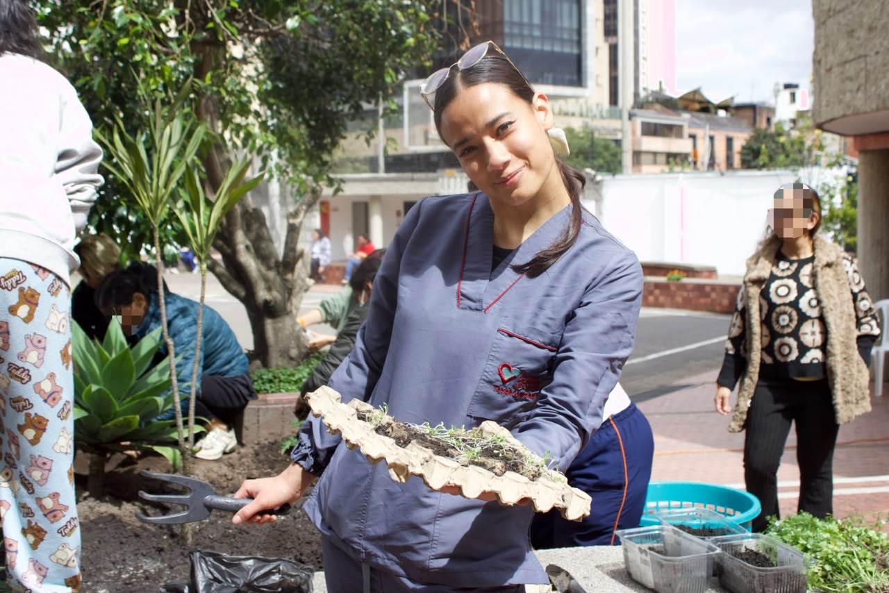 Grupo de voluntarios hospitalarios